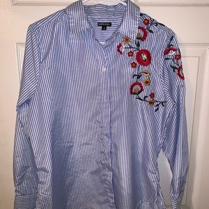 Floral Button-Up Blouse